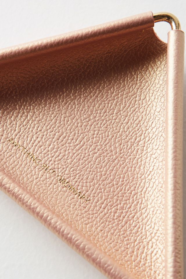 Leather Triangle Trinket Dish #1