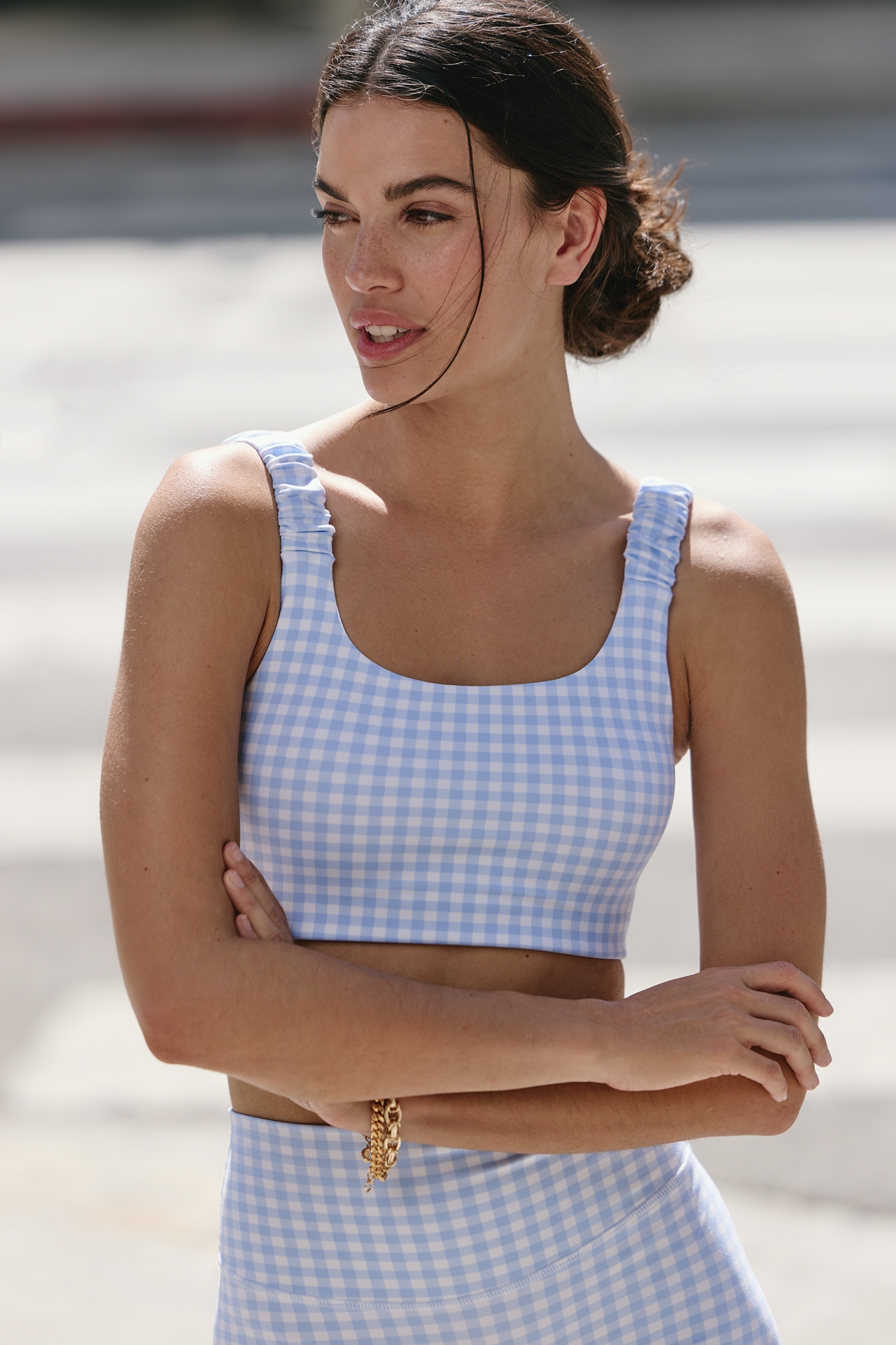 Astoria Activewear Luxe Balance Gingham Sports Bra