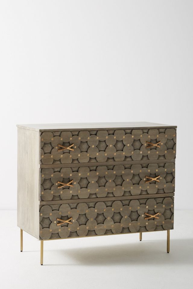 Starcarved Three-Drawer Dresser #1