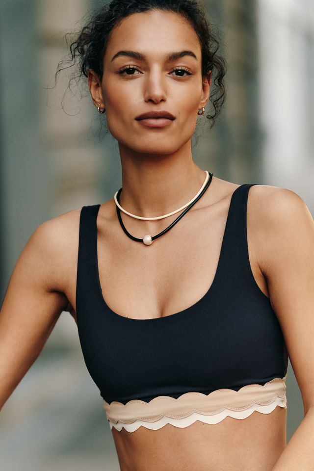 Beach Riot Marin Scalloped Crop Top #2