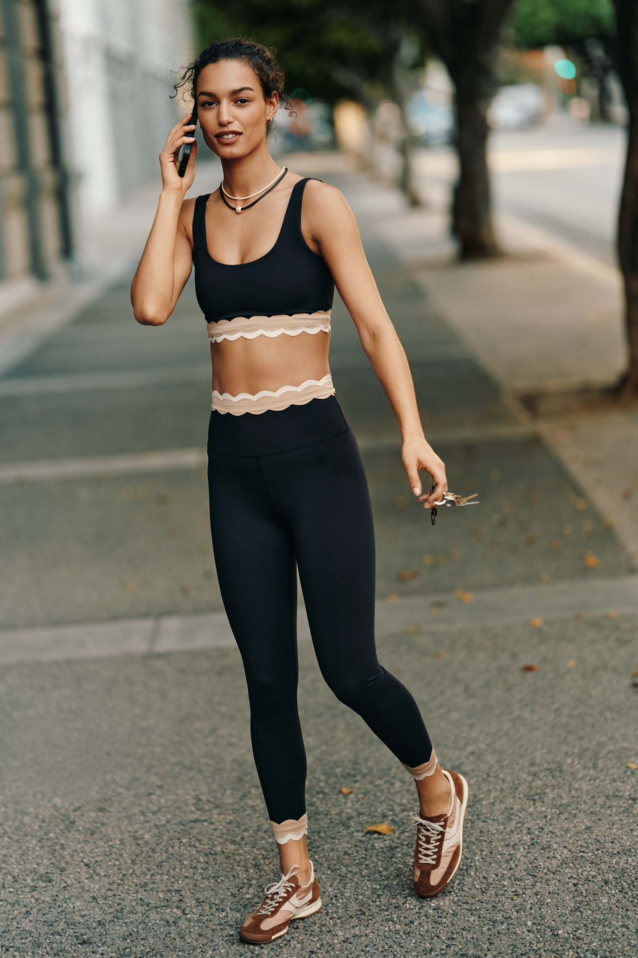 Beach Riot Marin Scalloped Crop Top