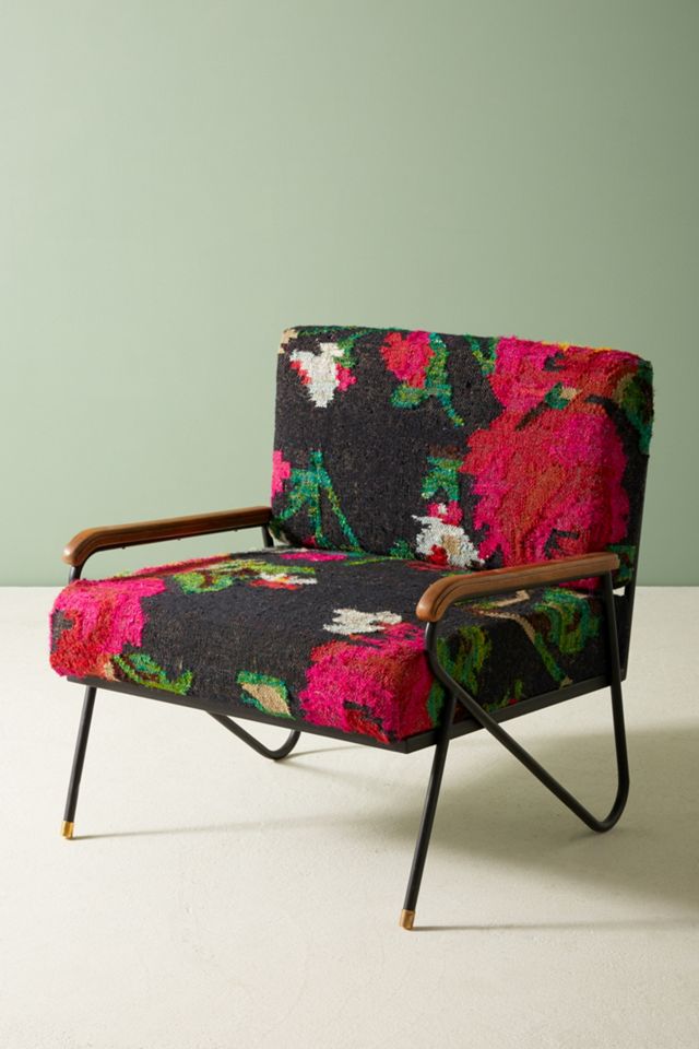 Silk Rug Accent Chair #1