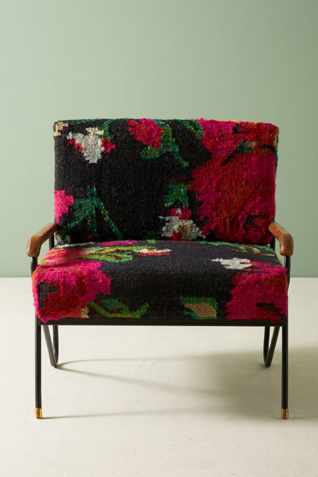 Silk Rug Accent Chair #2