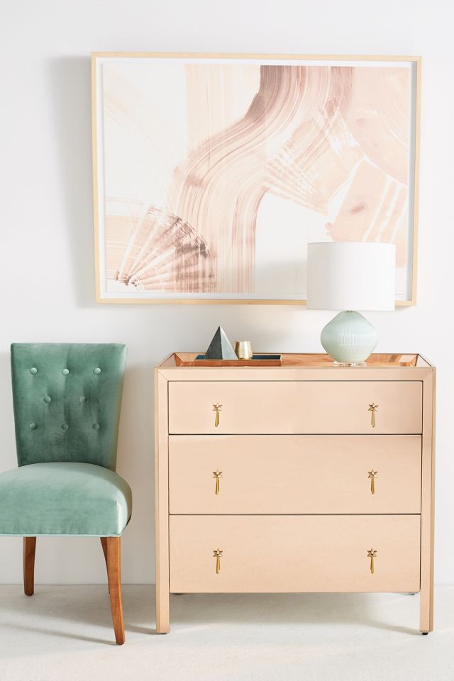 Gracemere Mirrored ThreeDrawer Dresser Anthropologie