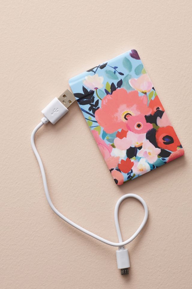 Picturesque Florals Portable Power Charger