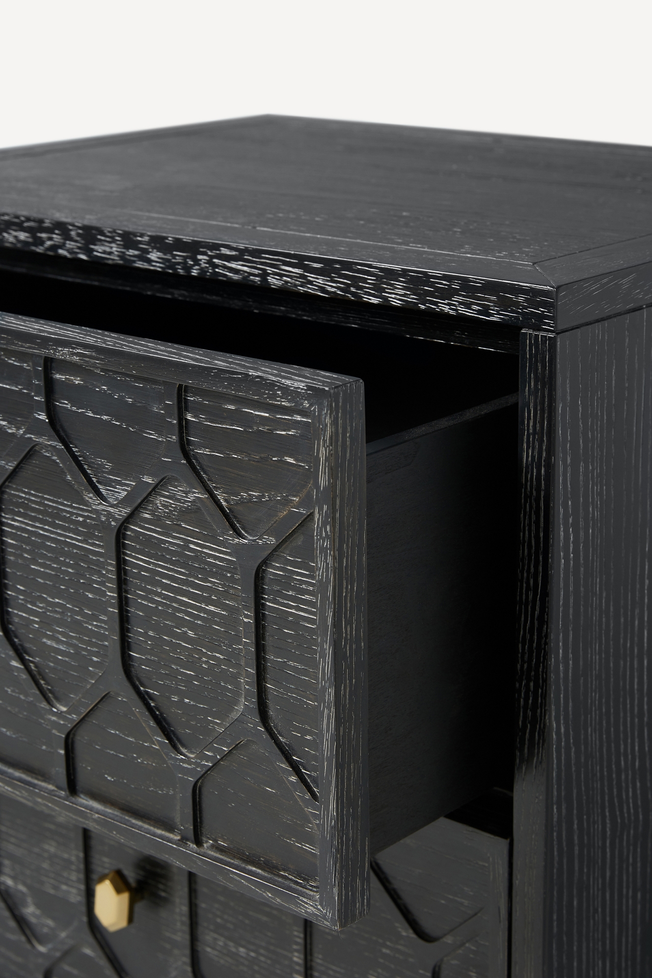 Textured Trellis Nightstand