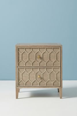 Textured Trellis Nightstand