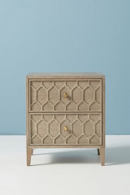 Textured Trellis Nightstand