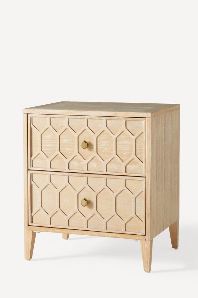 Textured nightstand deals