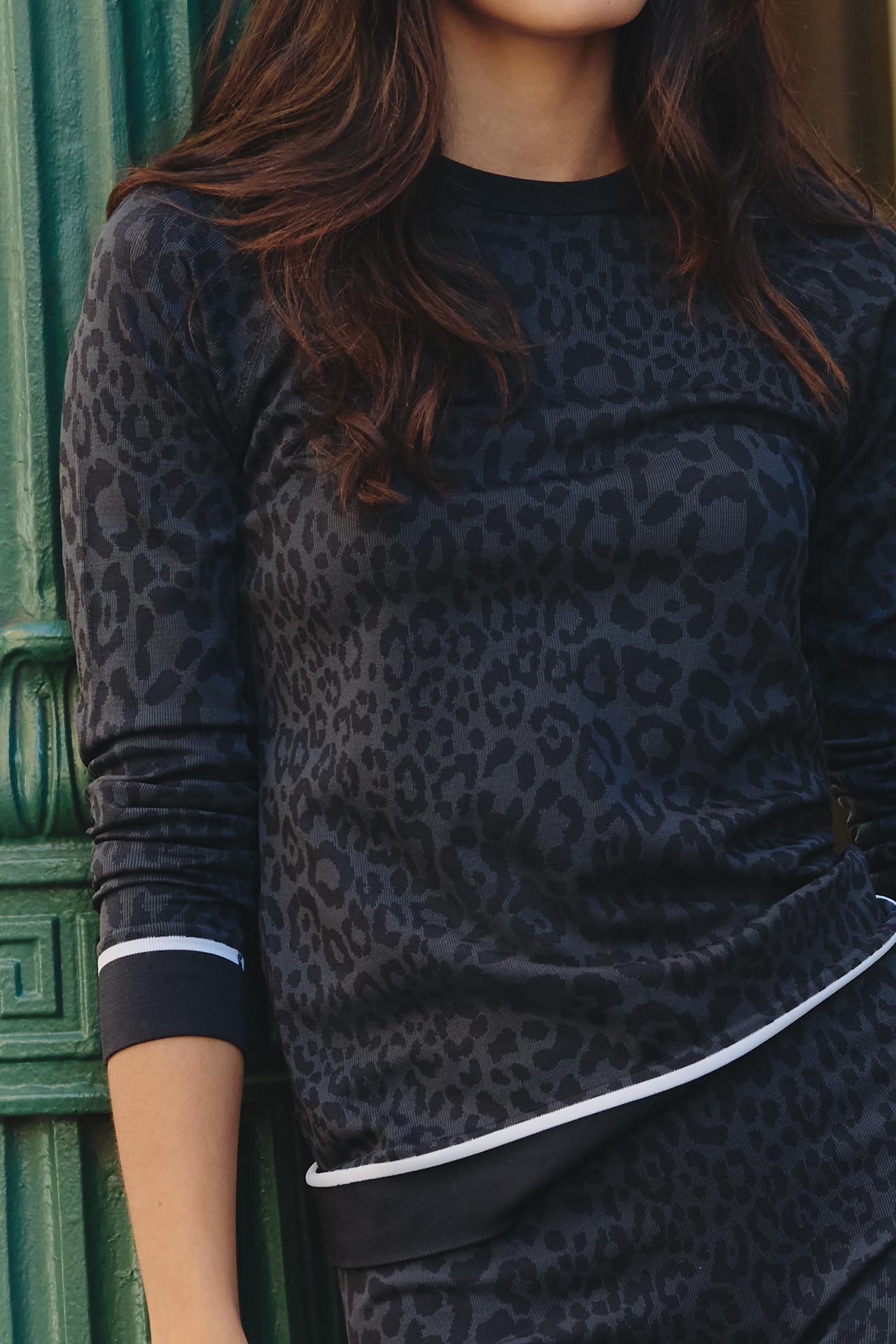 Sweaty Betty Long-Sleeve Animal Print Top