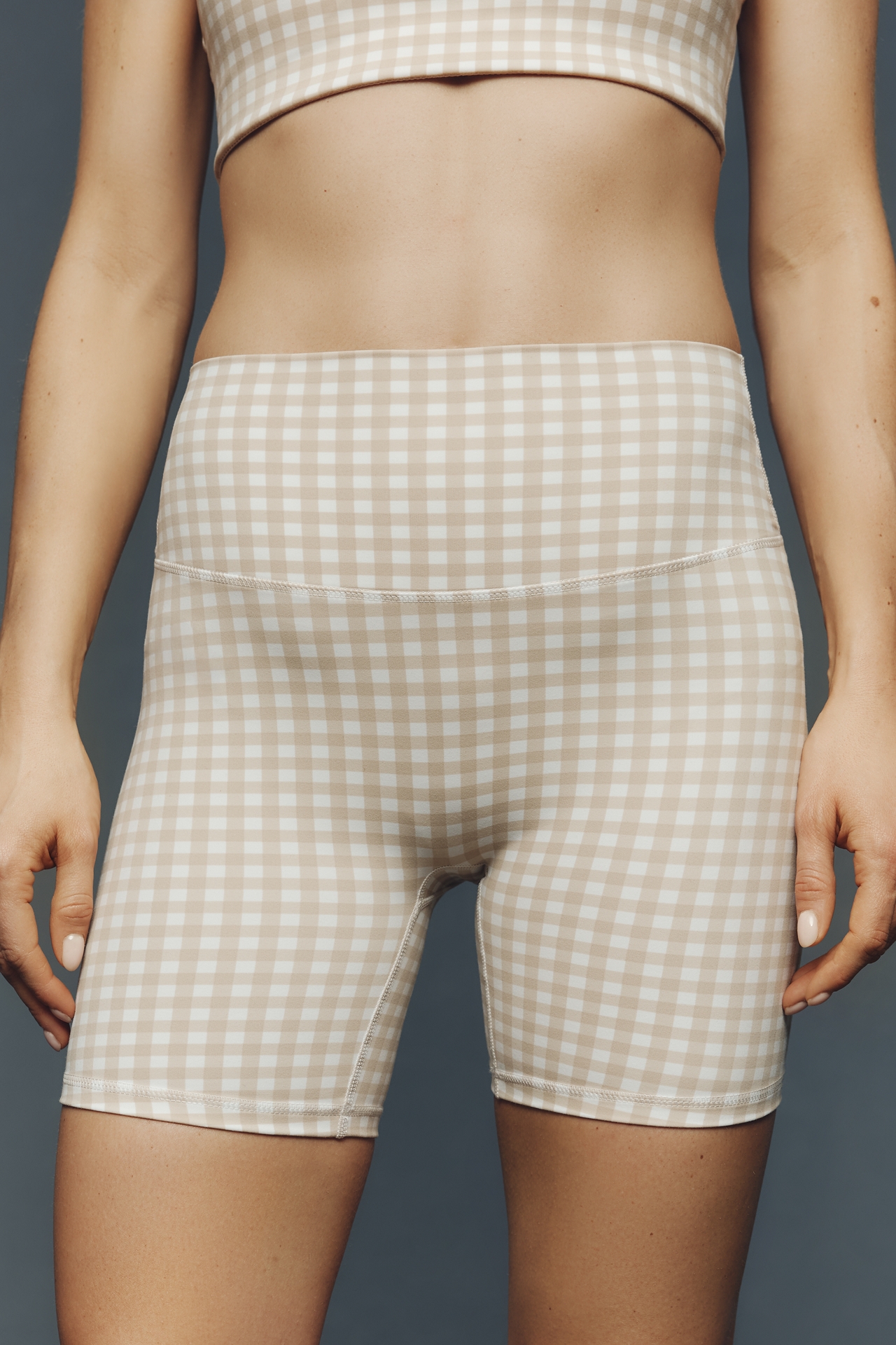 Astoria Activewear Luxe Balance Gingham Bike Shorts