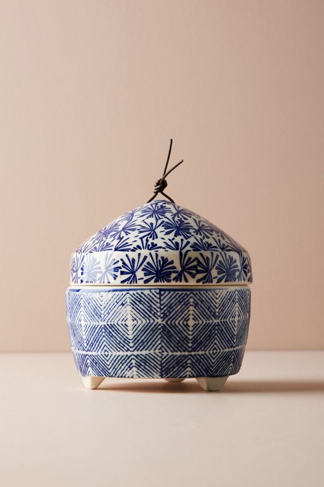 Block-Printed Candle #1