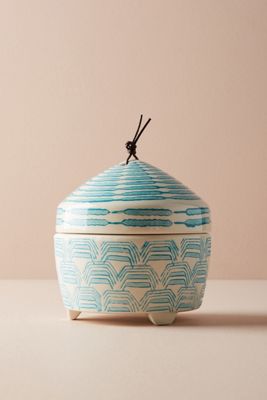Block-Printed Candle