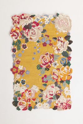 Anthropologie Aracelli Rug By  In Yellow Size 2 X 3