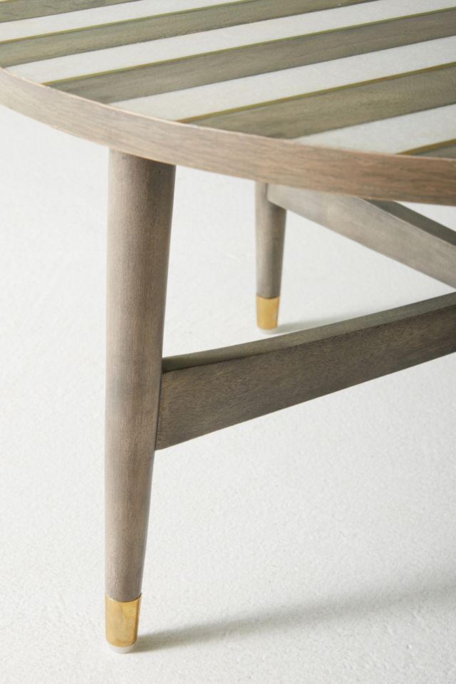 Chevron Inlay Coffee Table #3