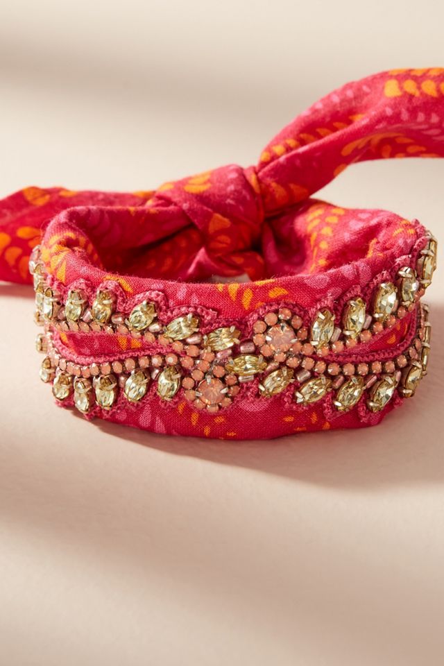 Jeweled Bandana Bracelet #1