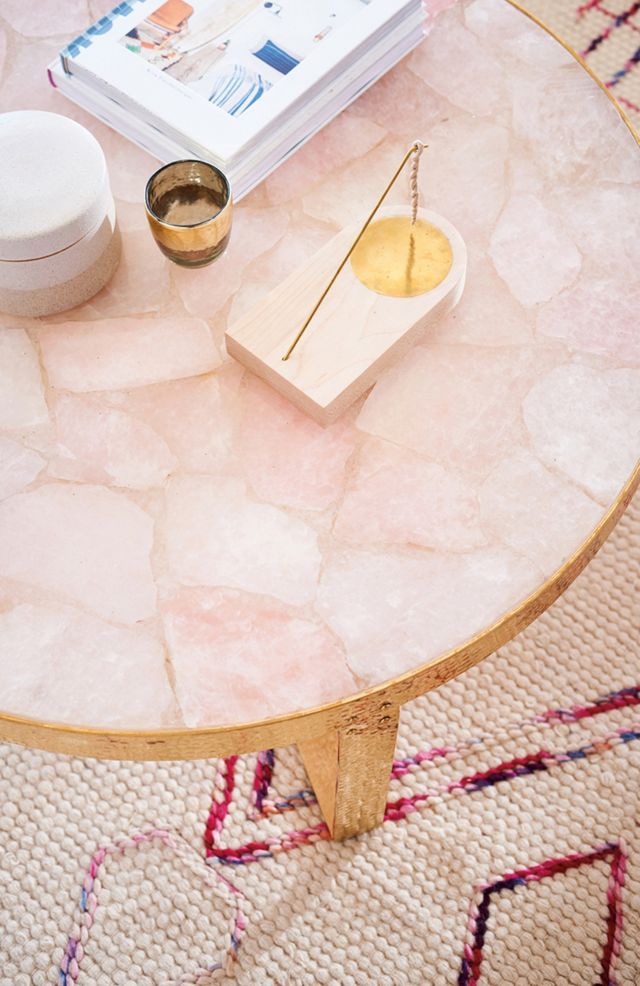 Pink Quartz Lirit Coffee Table #6