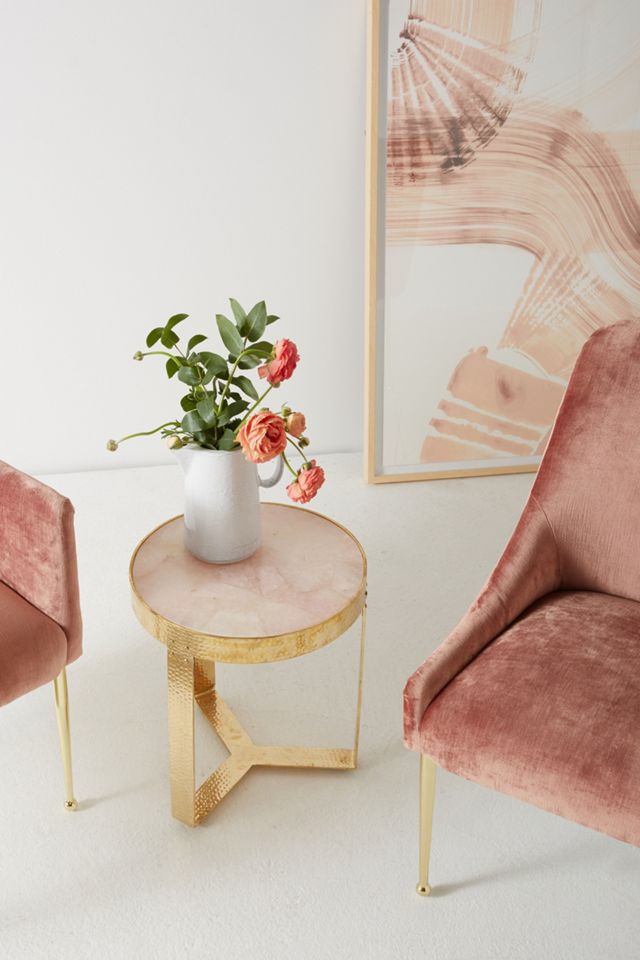 Pink Quartz Lirit Side Table #4