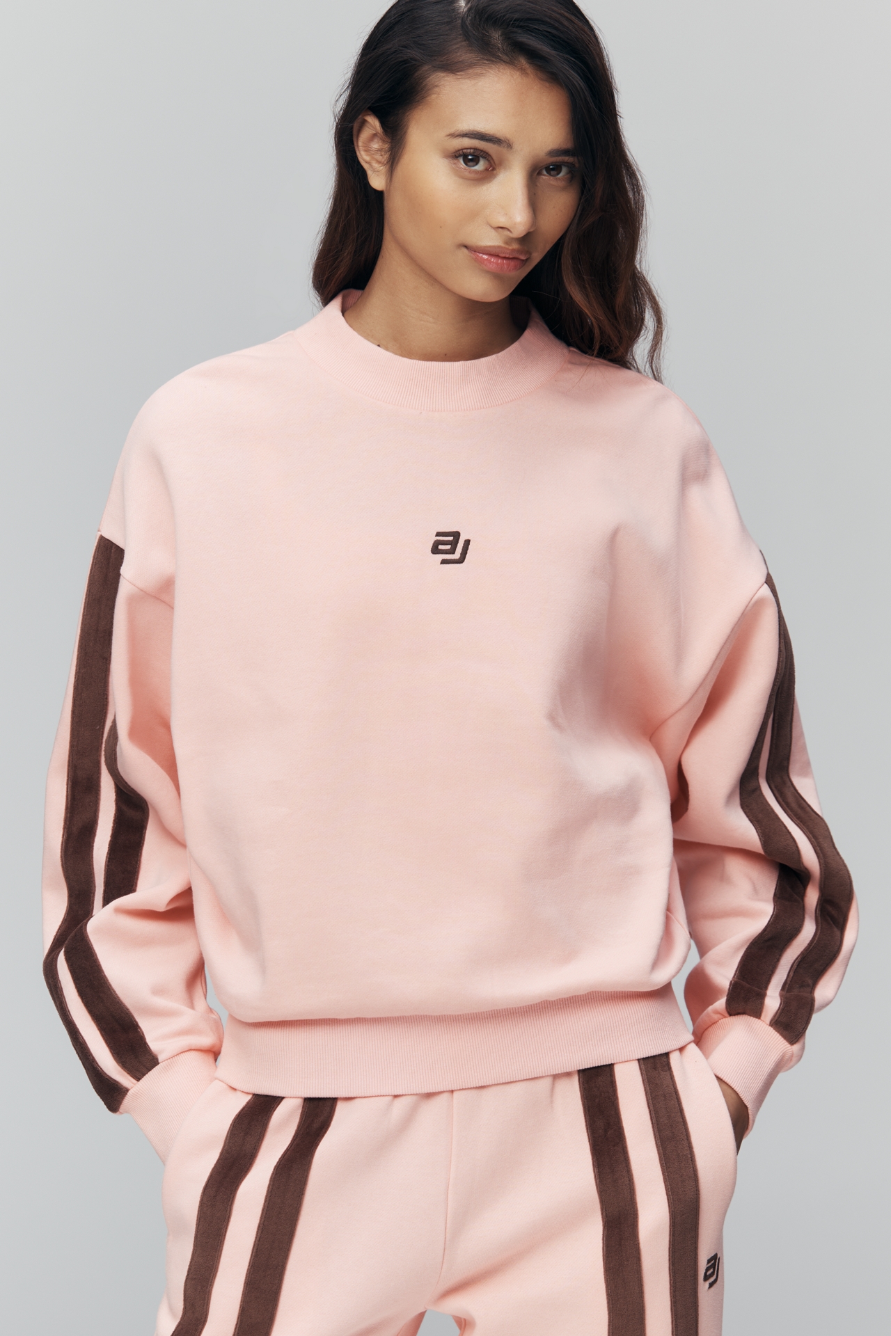 Araminta James High-Neck Logo Sweater