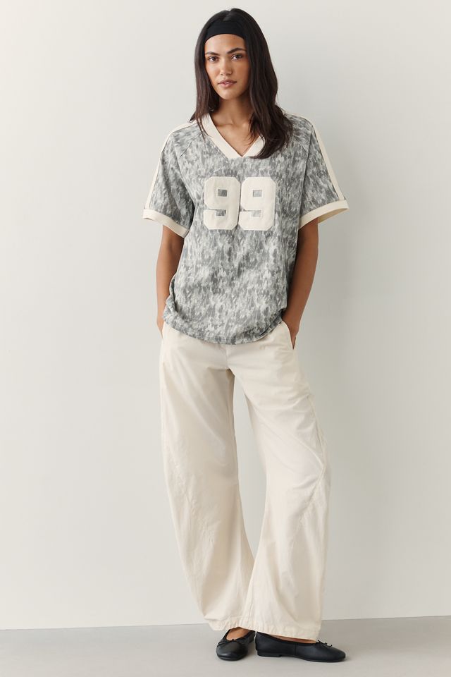Araminta James 99 Camo 100% Cotton V-Neck Tee #3