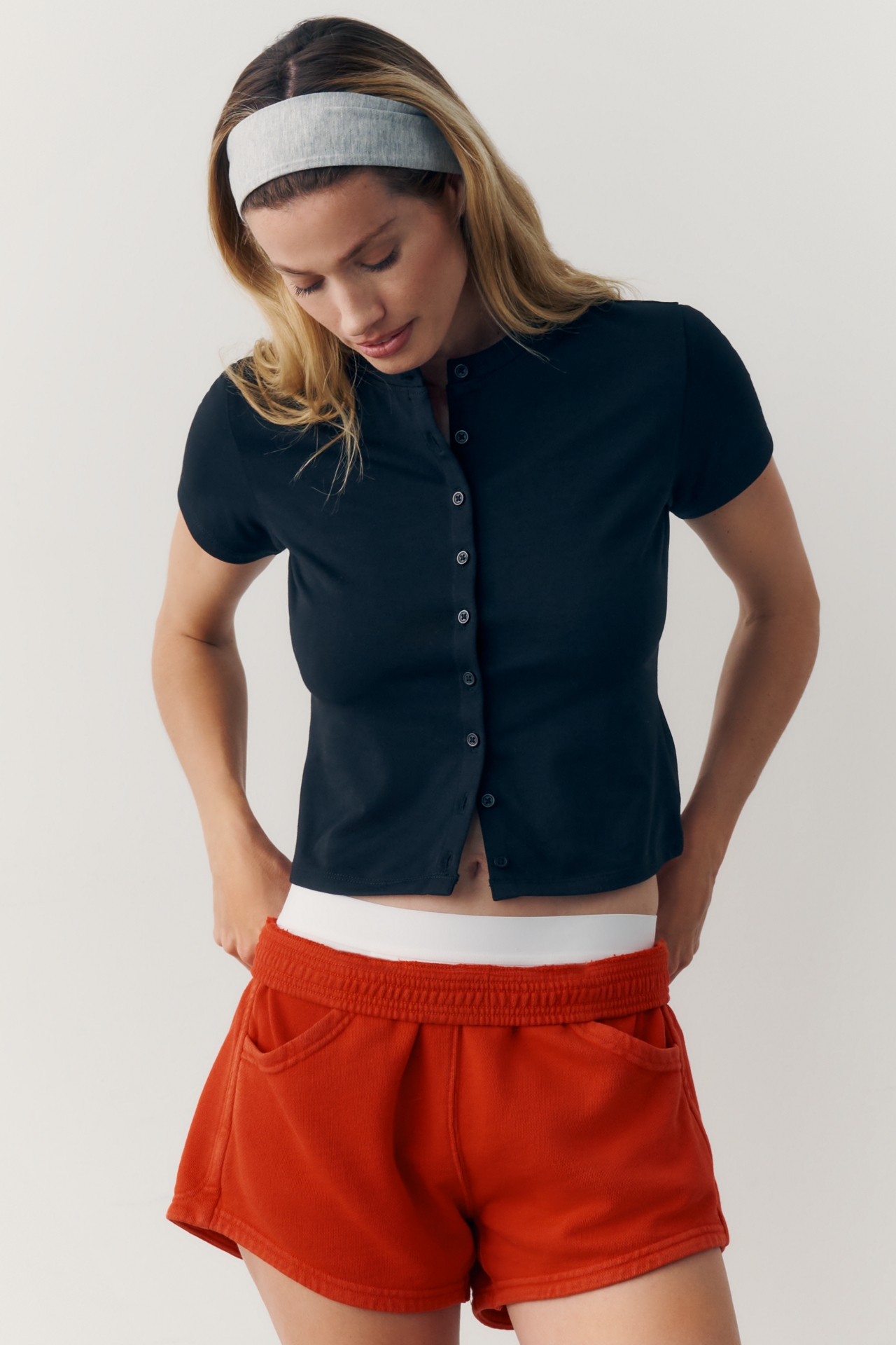 LSPACE Delilah Short-Sleeve Cardigan Sweater