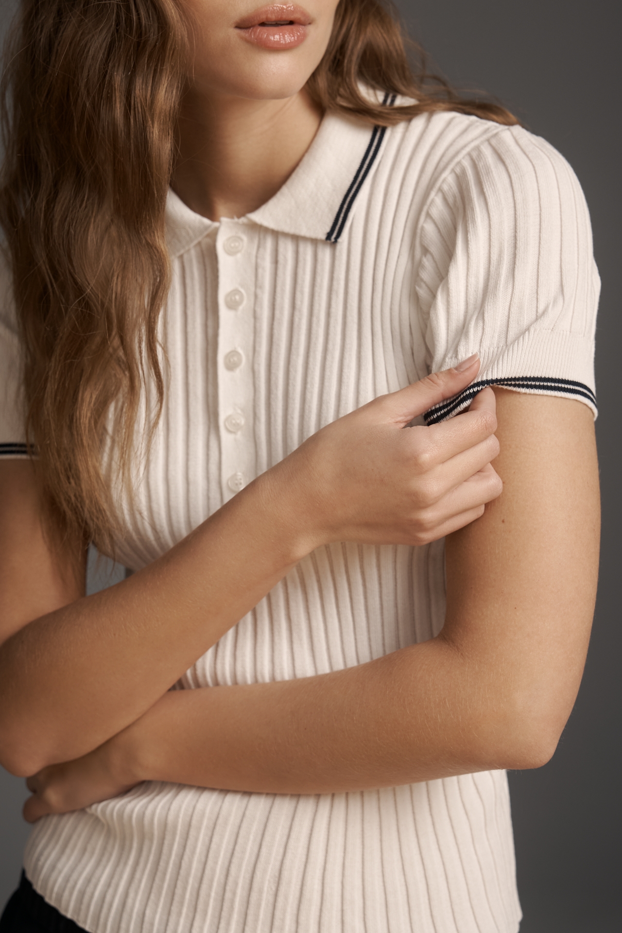 Z Supply Ribbed Polo Tee