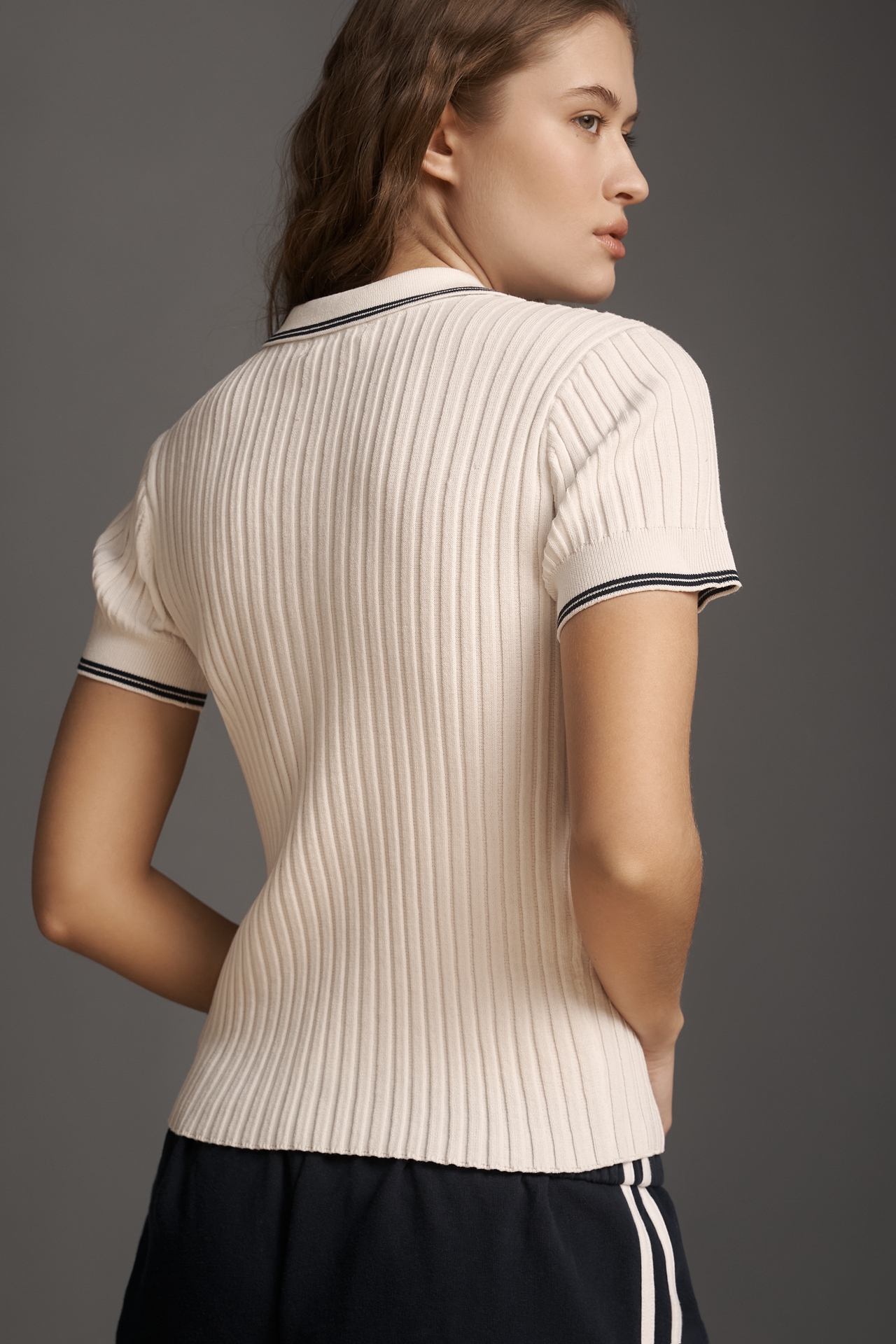 Z Supply Ribbed Polo Tee
