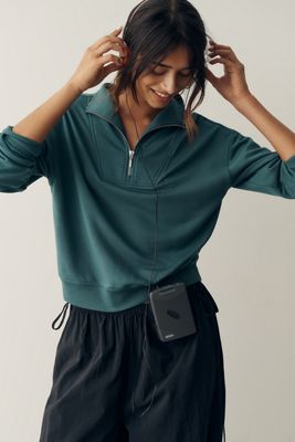 Z Supply Gate Check Quarter-Zip Sweatshirt