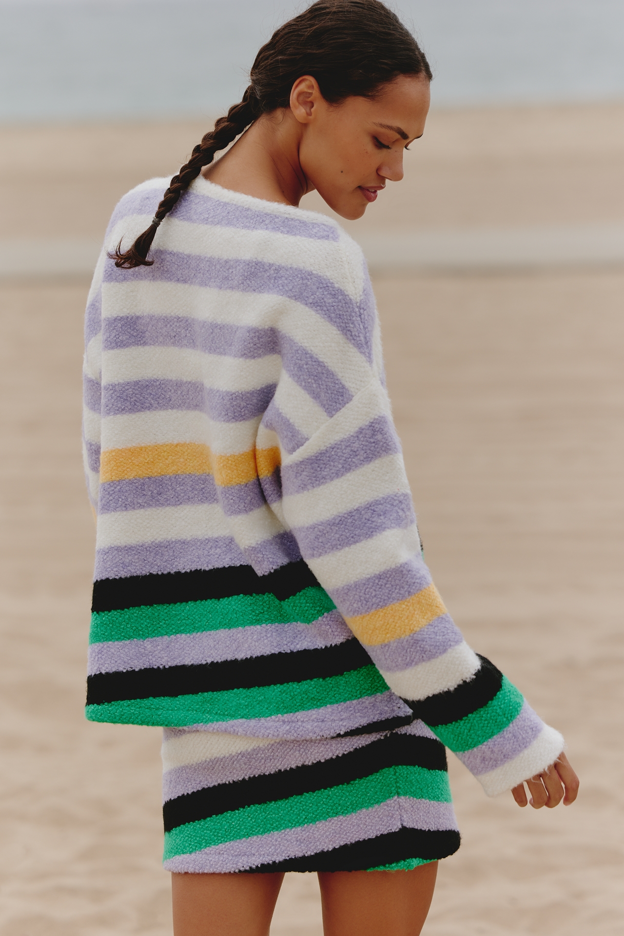 Daily Practice Cozy Stripe Pullover Sweater