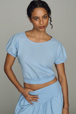 Stateside Pixie Cotton Poplin Crop Top