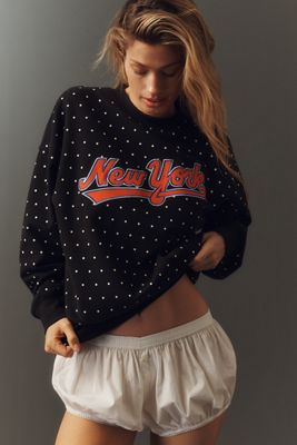 Mitchell & Ness MLB Long-Sleeve Crew-Neck Pullover