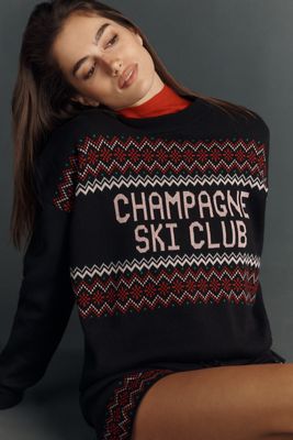 Beach Riot Callie Champagne Crew-Neck Sweater