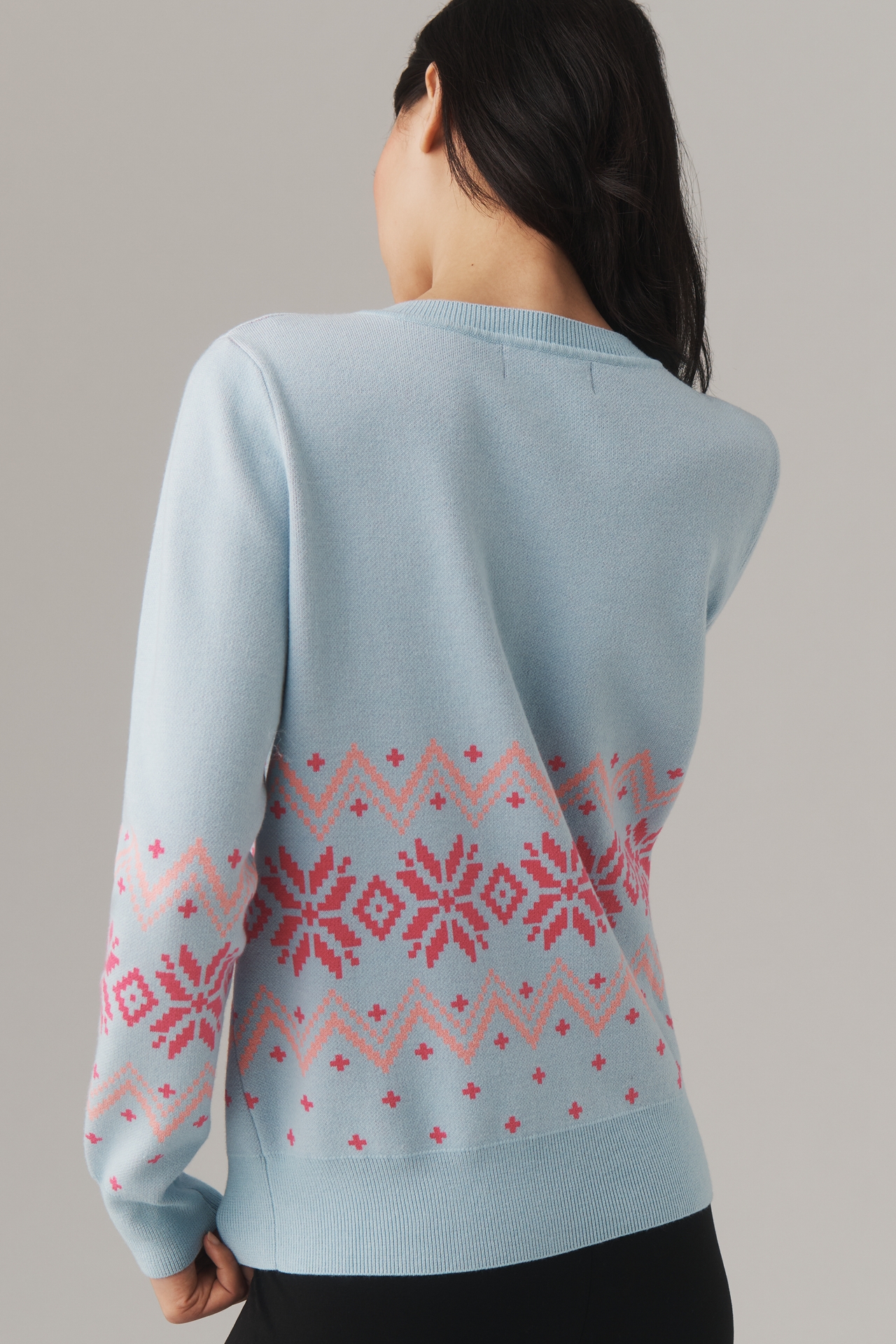 Beach Riot Jolene Snowflake Crewneck Sweater