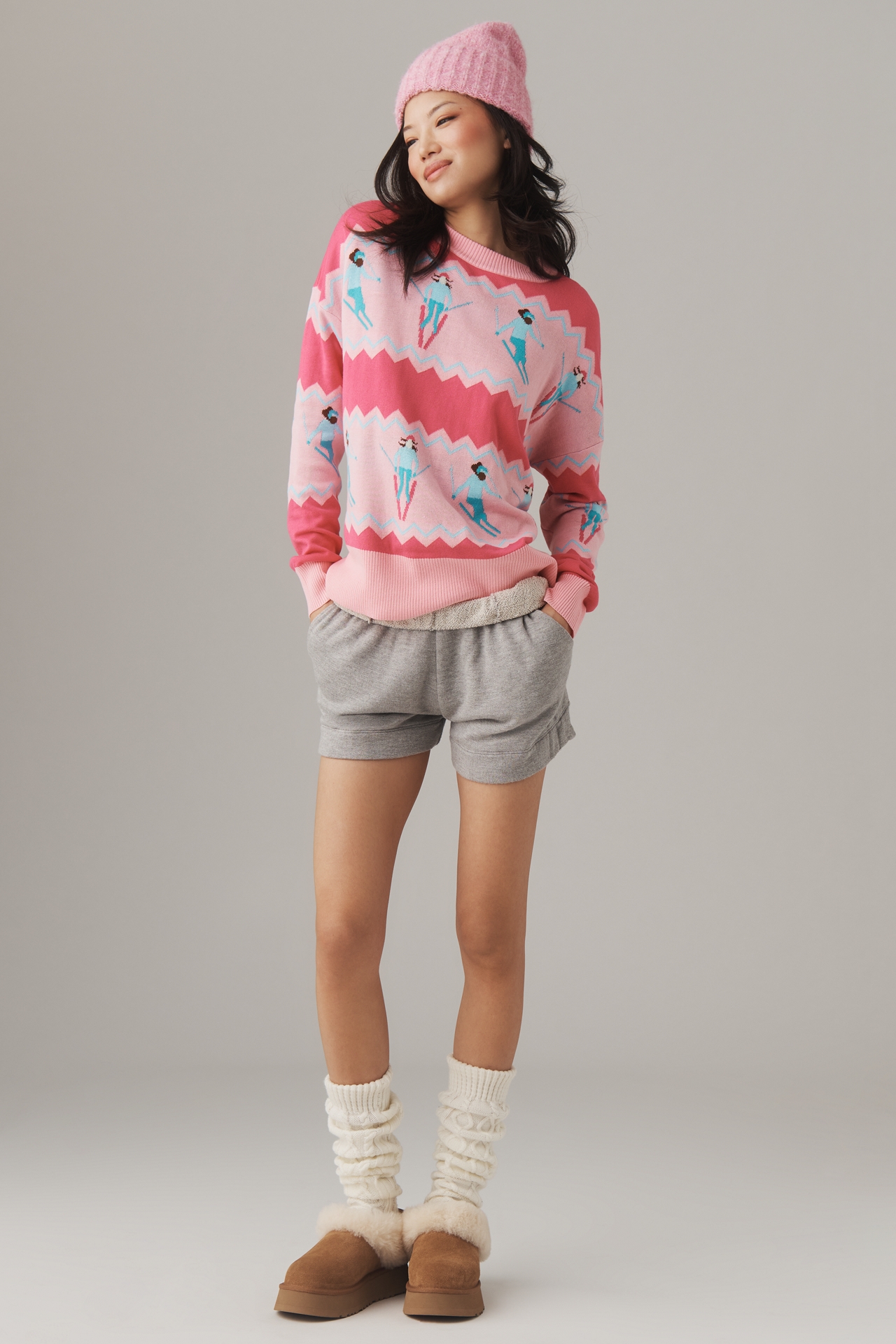 Beach Riot Callie Ski Crewneck Sweater