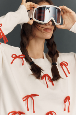 Beach Riot Callie Festive Crew-neck Sweater In Neutral