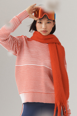 Beach Riot Occulus Crew-neck Sweater In Animal Print