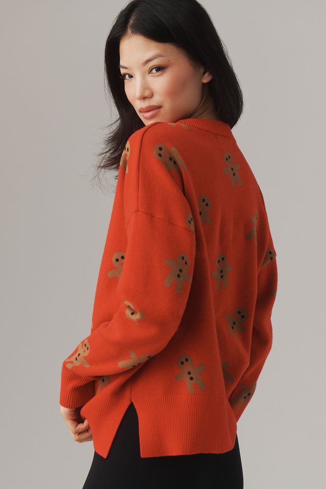 Beach Riot Gingerbread Oversized Crew-Neck Sweater
