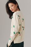 Beach Riot Mistletoe Oversized Crew-Neck Sweater