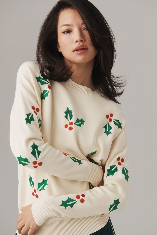 Beach Riot Mistletoe Oversized Crew-Neck Sweater #2