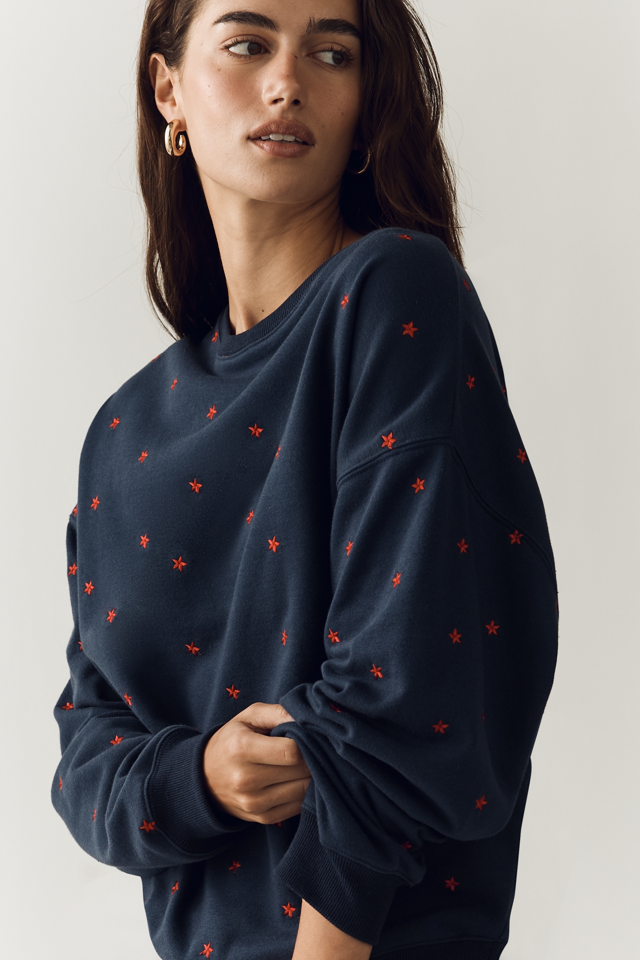 Beach Riot Devyn Oversized Crew-Neck Sweatshirt