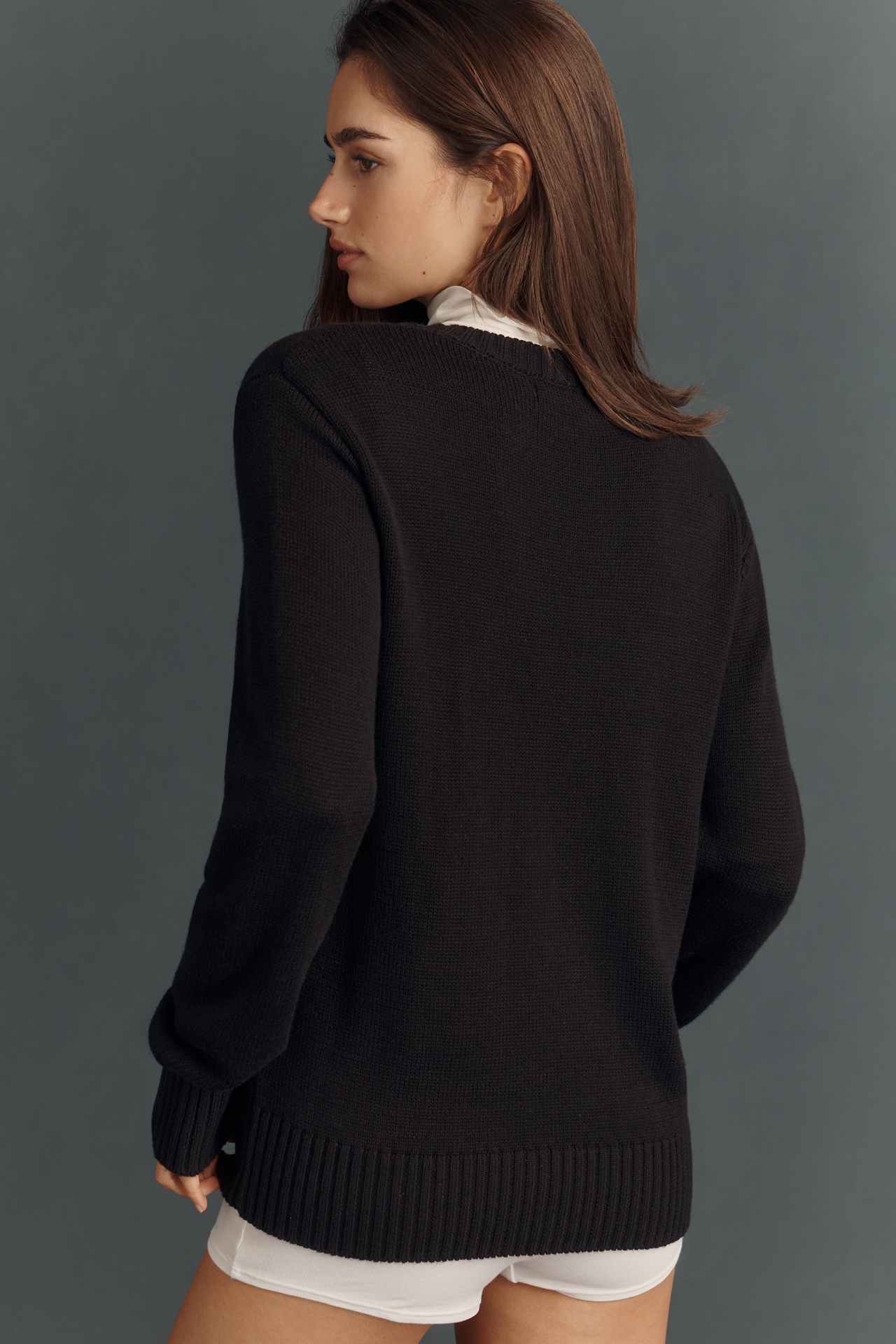 Beach Riot Jolene Bow Crew-Neck Sweater