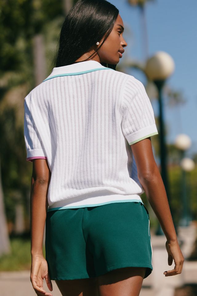 Beach Riot Sia Cotton Polo Top #1