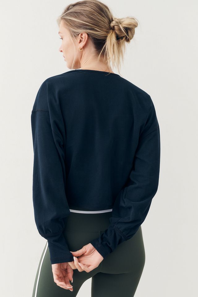Daily Practice Twist-Front Cropped Sweatshirt #2