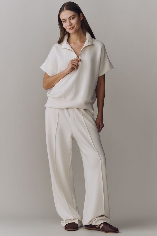 Bernardo Short-Sleeve Half-Zip Knit Pullover #2