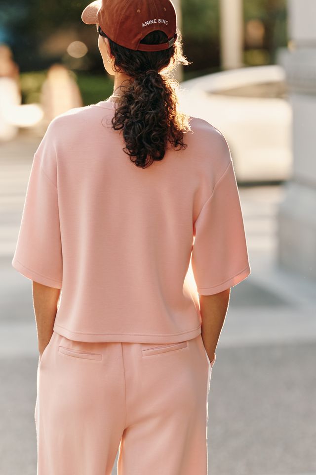 Bernardo Drop-Shoulder Knit Tee #3