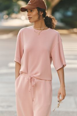 Bernardo Drop-Shoulder Knit Tee