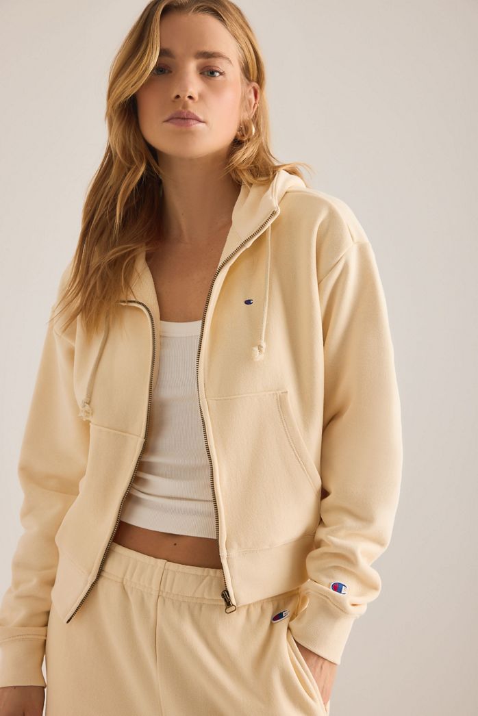Champion Zip-Up Crop Hoodie