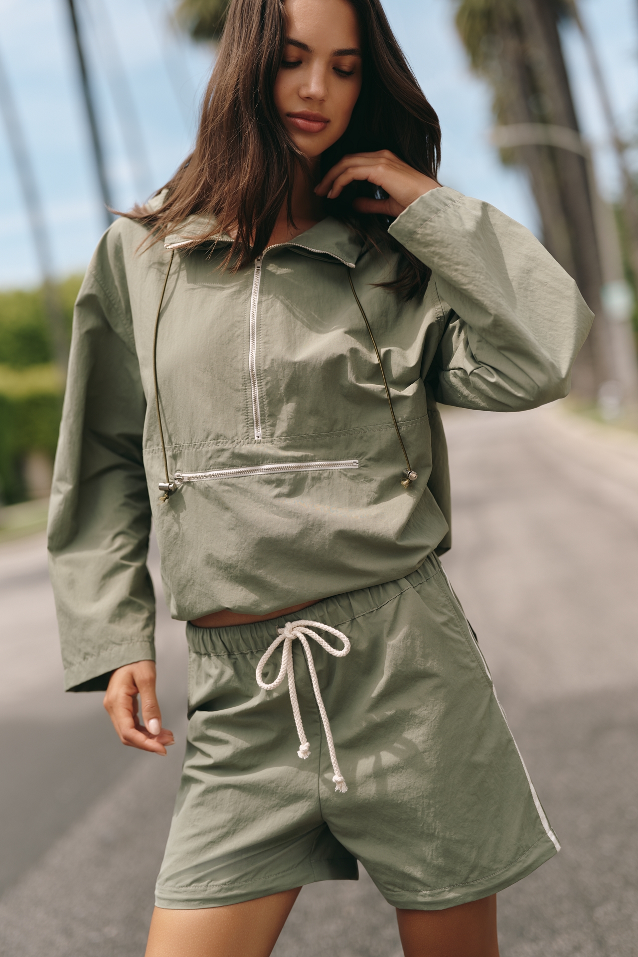 DONNI. Nylon Pullover Anorak Jacket