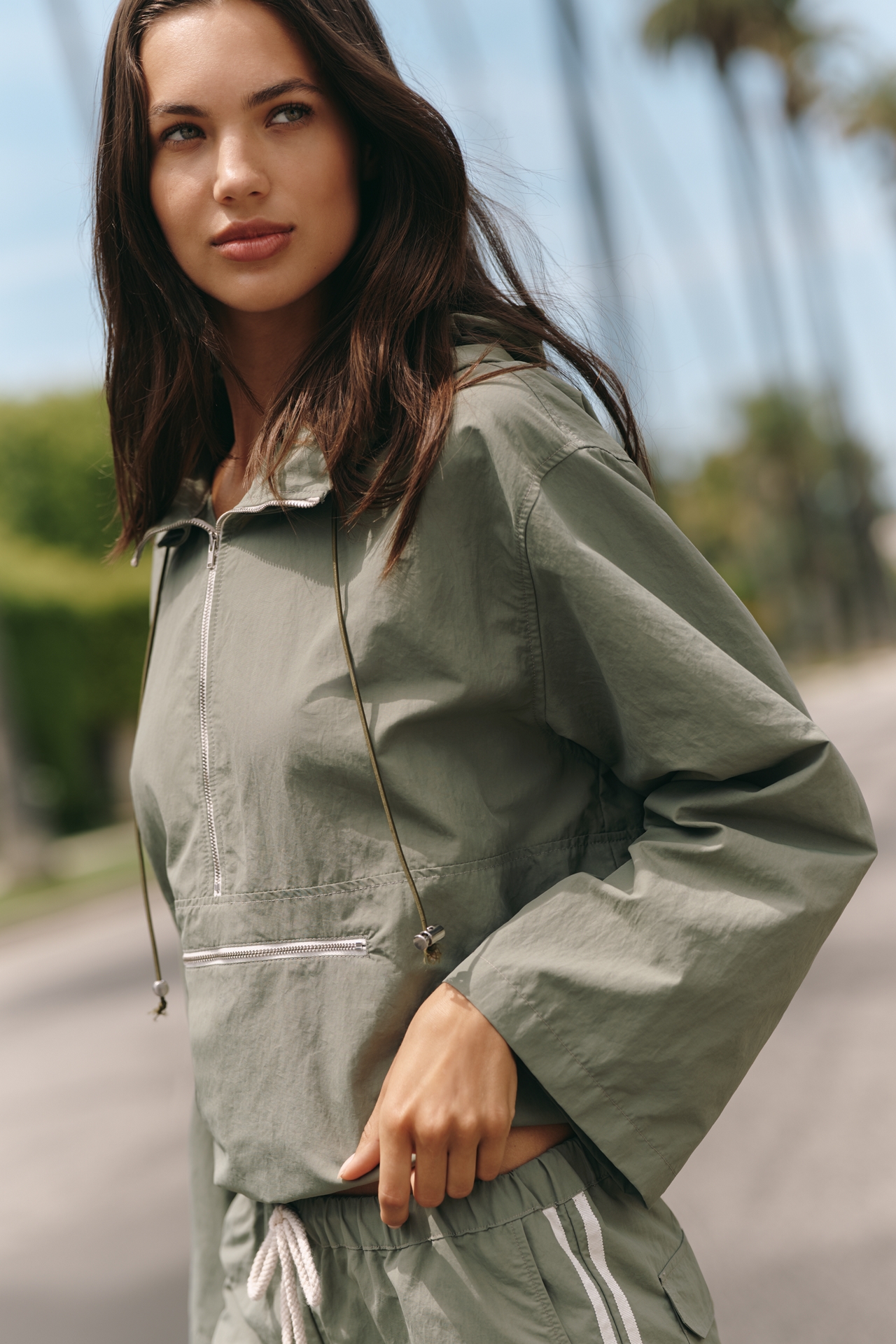 DONNI. Nylon Pullover Anorak Jacket