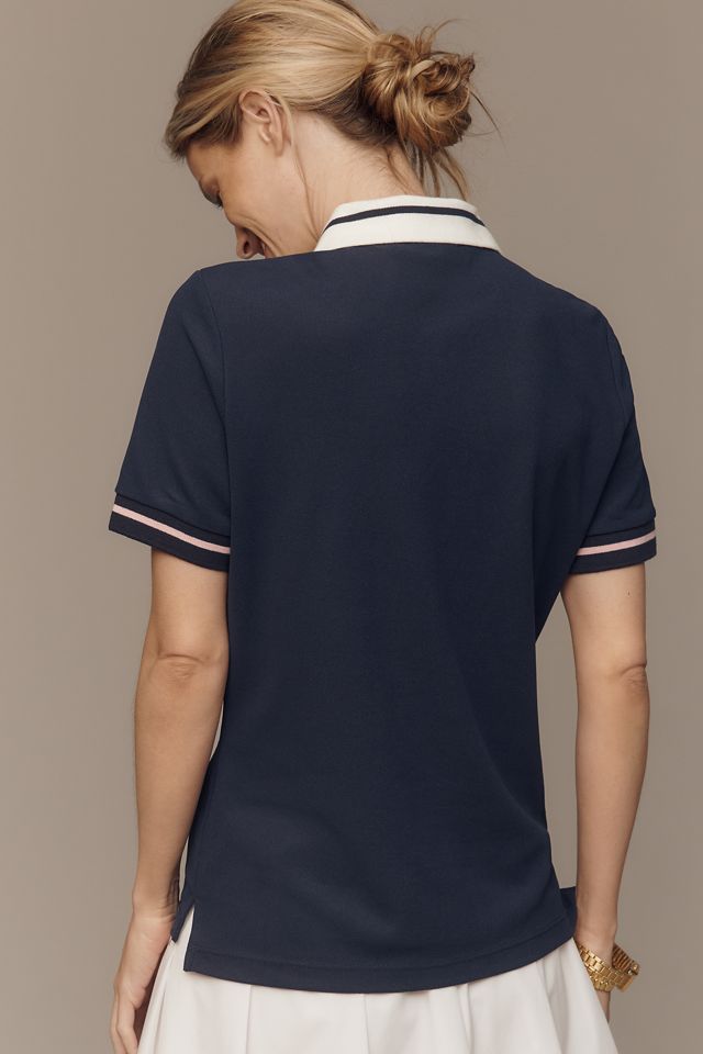 English Factory Short-Sleeve Collared Top #1